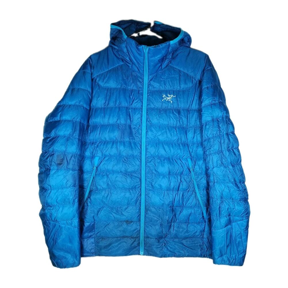 Arc'teryx Cerium Down Hoody Men's Medium Blue Hooded Full Zip Puffer Jacket
